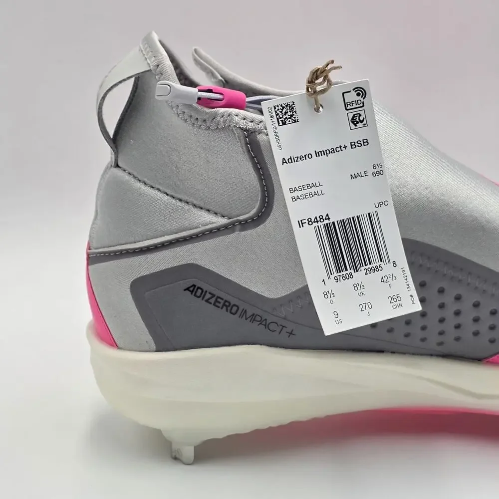 adidas Adizero Impact+ Baseball Cleats IF8484 Lucid Pink Men's Size 9 New
